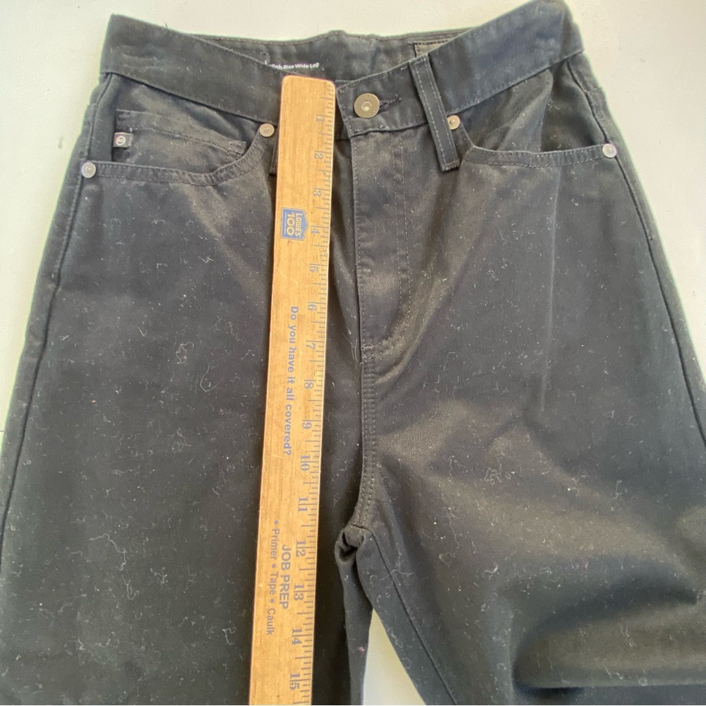 NWOT AG Kora Wide Leg Jeans size 25 0 Black new - Picture 4 of 12